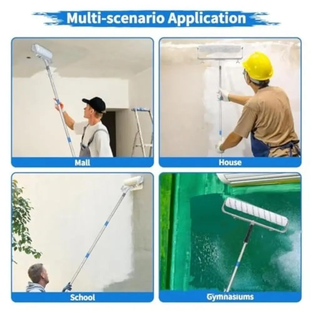 Aluminum alloy Adjustable Paint Roller Wall Painting Tools Replacements Accessory Paint Roller Set Wall Ceilings Alat Oasis Select