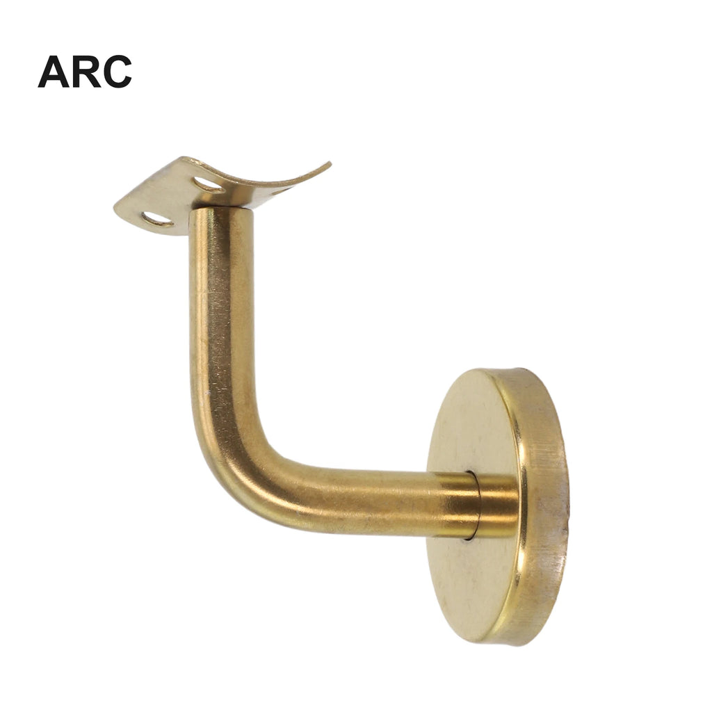 Stair Handrail Brackets Gold Handrail Bannister Support Stair Rail Bracket Balustrade Wall Mounted Balustrade Hardware Tools Oasis Select ARC