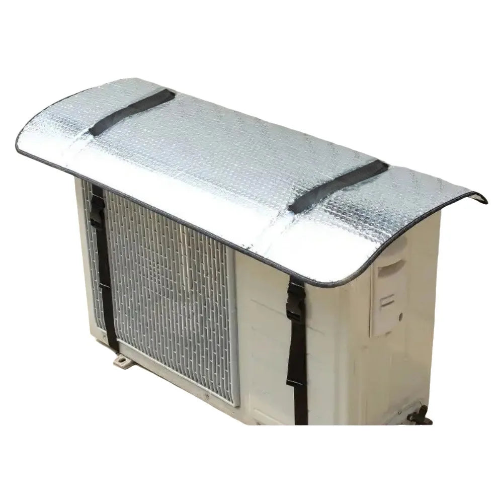 Aluminum Foil Air Conditioning Cover Energy Saving Windproof Air Conditioning Dust Cover with Elastic Band Rainproof Oasis Select Style A 37.40-17.72in