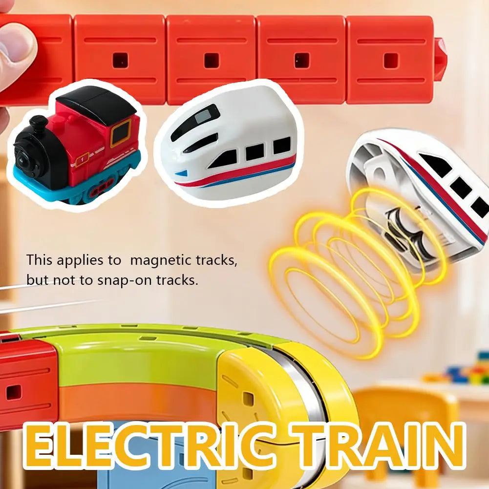 Electric Magnetic Train Car – Rechargeable Miniature Rail Toy for Kids