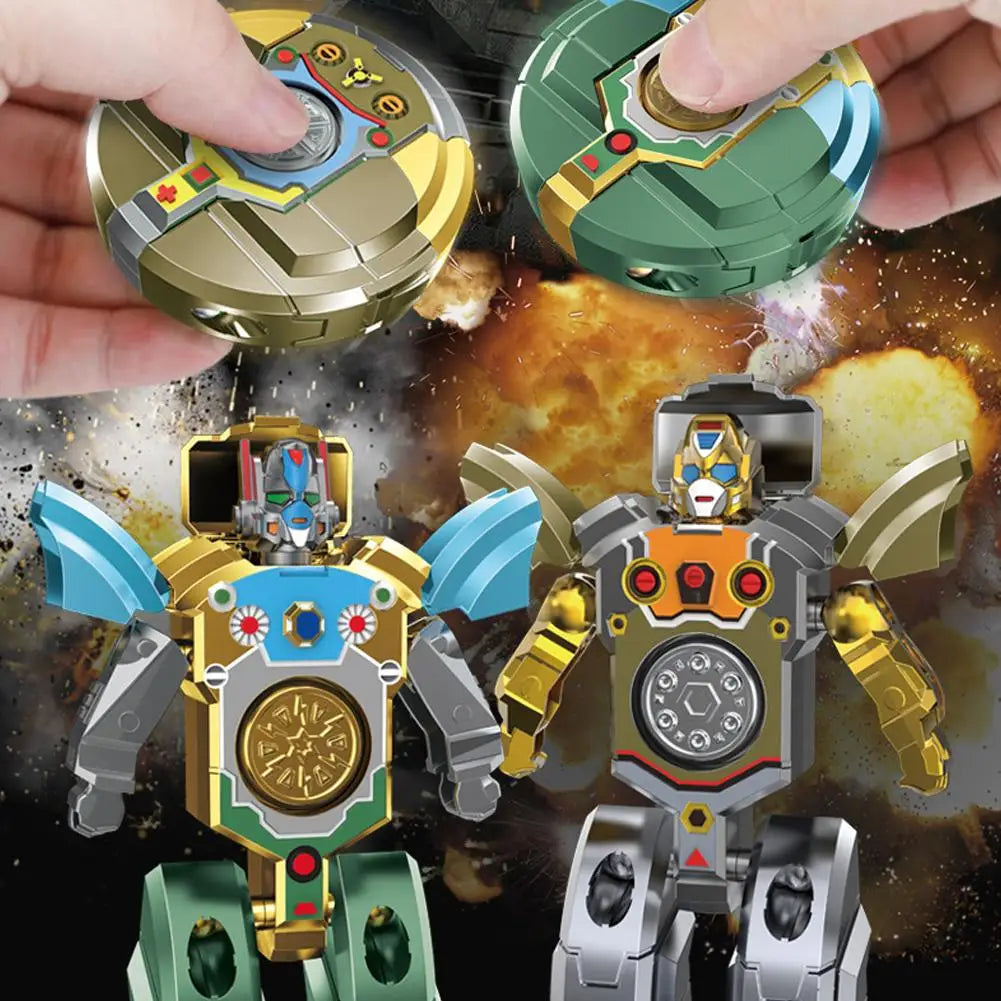 Transformable Fidget Spinners Funny Sensory Fidget Toys Deformable DIY Round to Robot Fingertip Toys for Kids Party Gifts Oasis Select