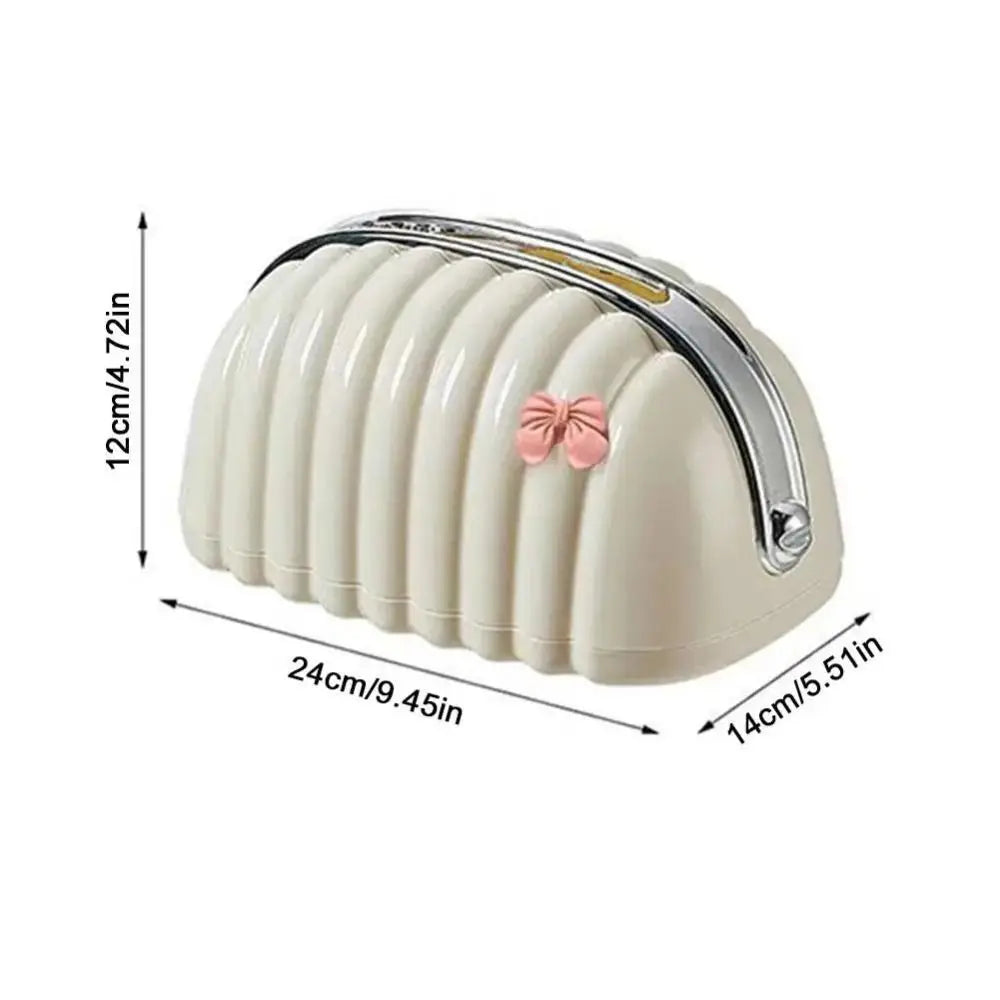 Simple Irregular Cloud Shape Tissue Box with Spring Inside Home Living Room Light luxury Shell Spring Paper Box Holder Oasis Select