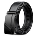 Men's quality belt, luxury belt, black men's automatic buckle, jeans men's belt, suit belt Oasis Select black 120cm