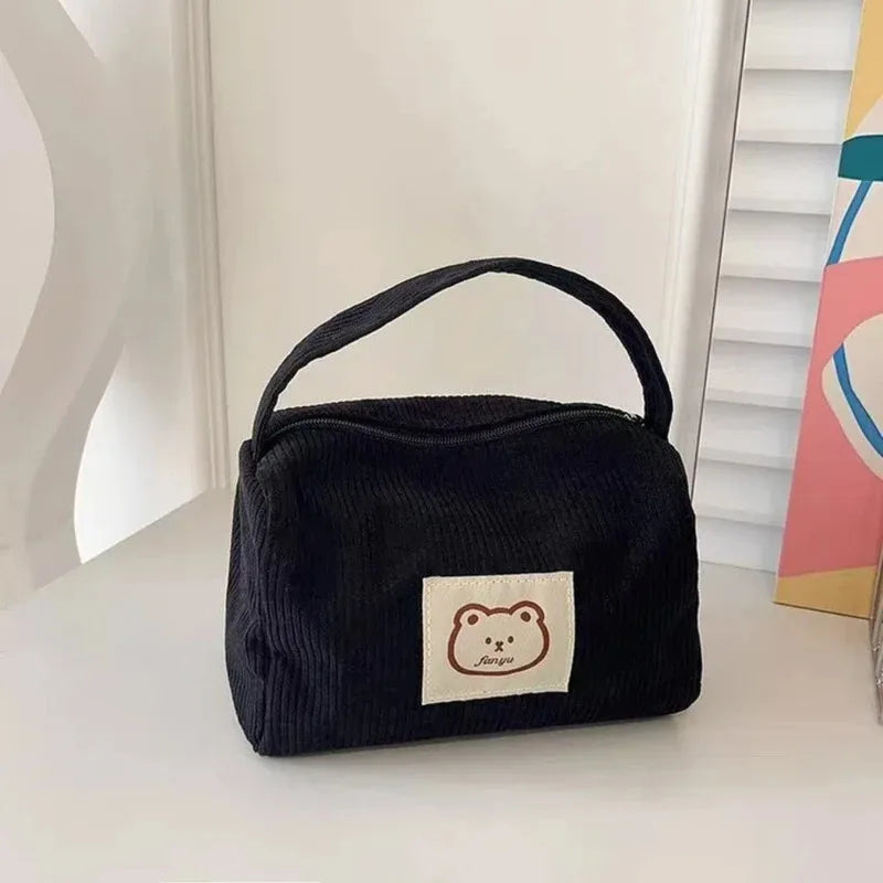 Women's Cosmetic Bags Plush Cute Summer Fashion Large Soft Comfortable Handbag With Handle Oasis Select
