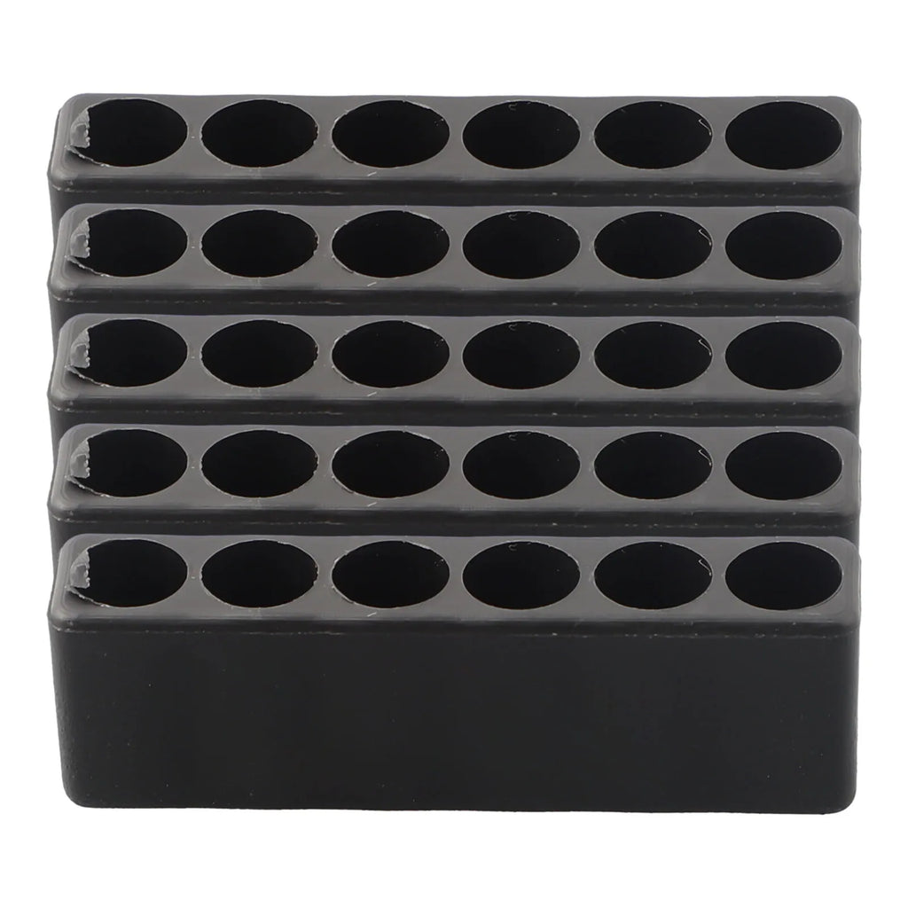 5Pcs 6Hole 1/4 Hex Shank Screwdriver Bit Holder Plastic Screwdriver Storage Drill Bit Stand Case Power Tools Oasis Select 5pcs