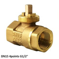 Two Way Ball Valve Brass DN15 20 25 32 40 50 Electric Body Electric Threaded Bi-directional Valve Oasis Select DN15 4points G1l2 Two way ball valve