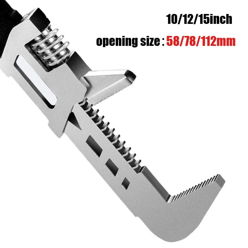 1 Piece of Multifunctional F-type Adjustable Wrench Tube Width Clamp Adjustable Wrench Maintenance Tool Adjustable Wrench Oasis Select