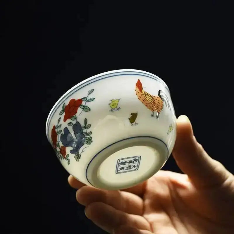 Ceramic Cup Antique Bone China Chicken Cup Tea Wine Water Ware Drinkwear Supplies Oasis Select S 55ml