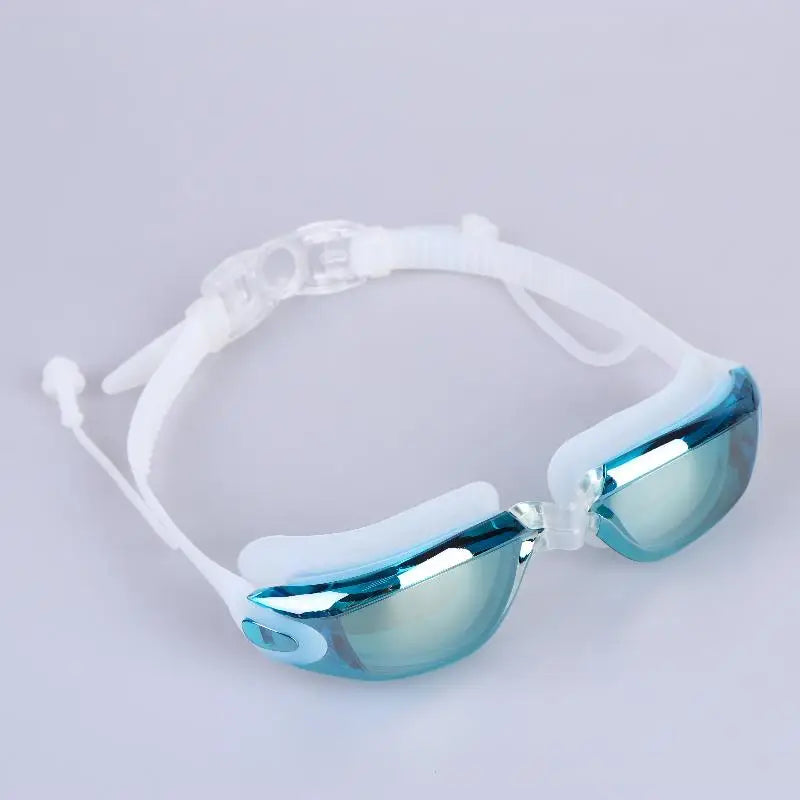 HD Anti-Fog Swimming Goggles, Small Frame Silver Coated Lenses Waterproof Swim Glasses Oasis Select Green