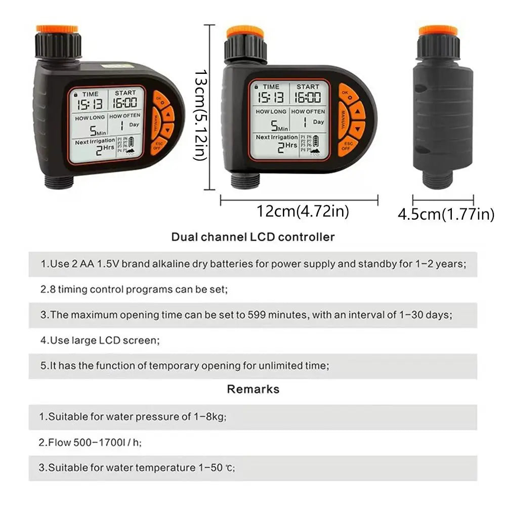 Digital Smart Timer Water Sprinkler Durable Water Saving Plant Watering Timer Professional Automatic Water Irrigation Controller Oasis Select