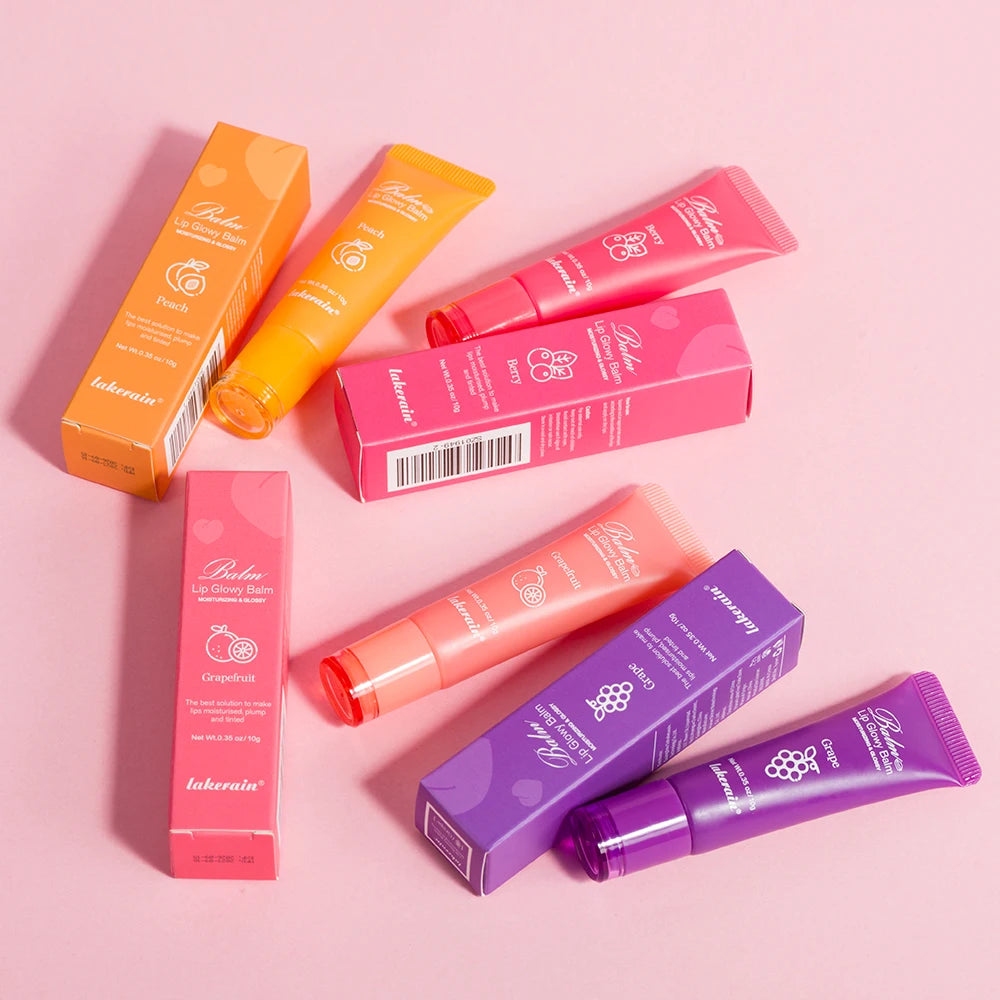 Lakerain Lip Glowy Balm – Sheer Tinted Moisturizing Lip Gloss