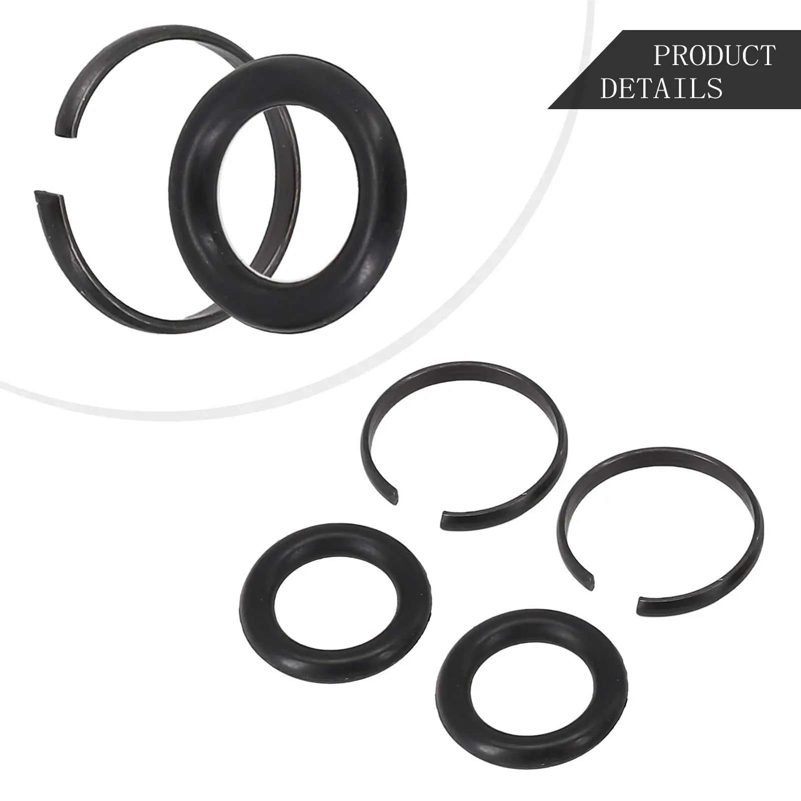 2Set Retaining Ring Clip With O-Ring Socket Impact Wrench Snap Ring 3/8" 1/2" 3/4" 1" Impact Wrench Accessories Oasis Select