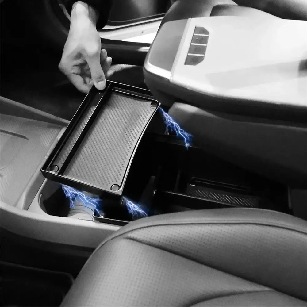 Kia EV3 Double-Layer Armrest Console Storage Box Organiser