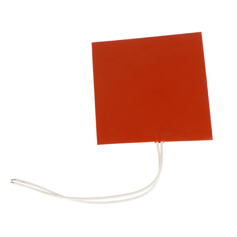 Hot Sale 40W 12V Silicone Heating Pad Square Rubber Heat Mat Heated Bed Plate Flexible Waterproof 3D Printer Oasis Select