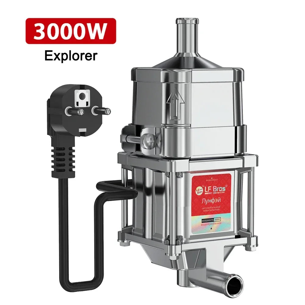 3000W Car Engine Heater Diesel Auto Engine Antifreeze Preheater 220V Truck Coolant Heater Parking Heater Car Heating Accessories Oasis Select F