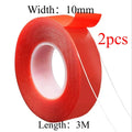 Double Powerful Sided Tape Transparent with HighTemperature Resistance No Marks Waterproof Acrylic Car Adhesion Strong Tape Oasis Select 10X30cm-2pcs