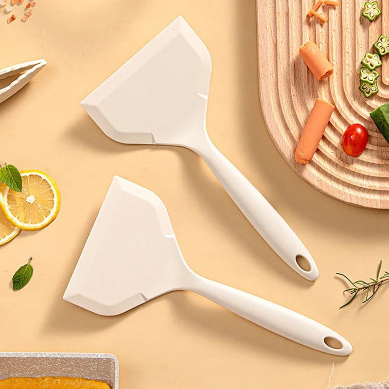 1PC Silicone Spatula Heat Resistant Non-Stick Kitchen Tool for Frying Pan Sushi Steak Fish Pancake Baking Household Food Grade Oasis Select