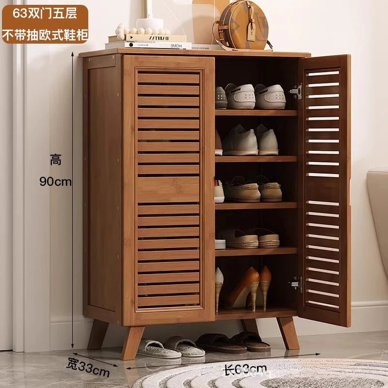 Shoe Cabinet Home Entrance Entrance Hall Cabinet Corridor Locker Against Wall Entrance Cabinet Shoe Rack Oasis Select 2-doors-5