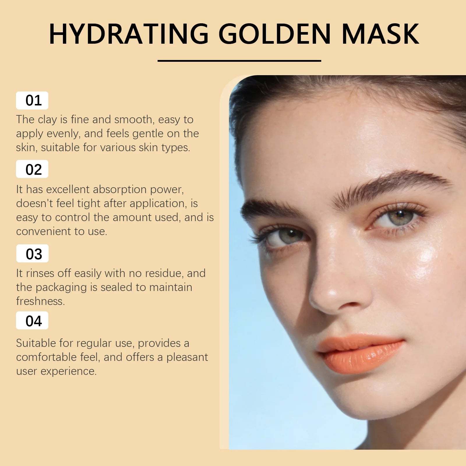 Hydrating Golden Mask Collagen Gold Peel Off Facial Mask Moisturizing Firming Reduces Wrinkles Removes Blackheads Dirt & Oils Oasis Select