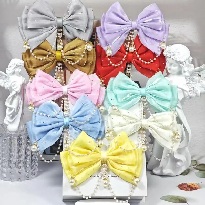 Rhinestone Bow Hair Clip for Girls – Princess Party Accessory Girls Hair Clip Oasis Select