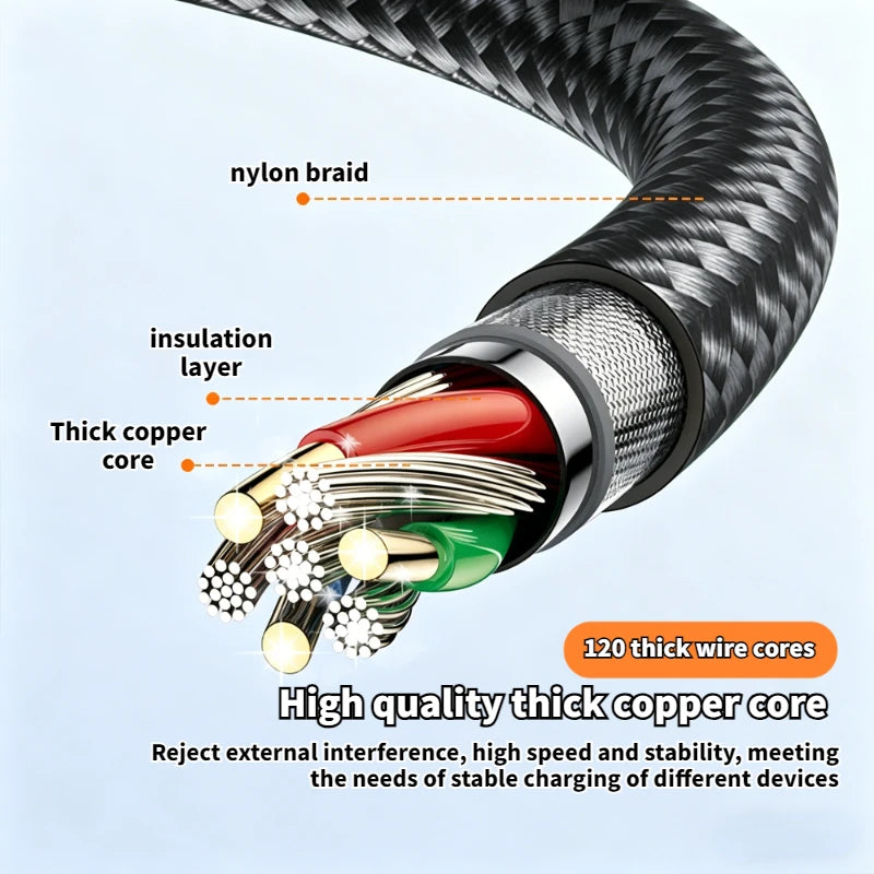 60W USB C To Type C PD 90-Degree Angle Gaming Fast Charging Cable Suitable For Type-C Interface Mobile Phone And Tablet Devices Oasis Select