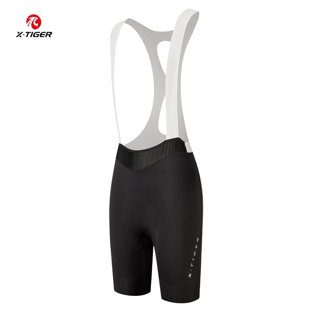 X-TIGER Women's Cycling Bib Shorts120 High Density Chamois Pro Cycling Bib Pants Breathable MTB Road 8 Hours Bicycle Tights Oasis Select Black XL