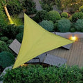 Heavy-duty Triangular Outdoor Sunshade, 3x3x3 Meters, Made of High-quality Breathable Fabric, with A Shading Rate of 91-100%. Oasis Select green