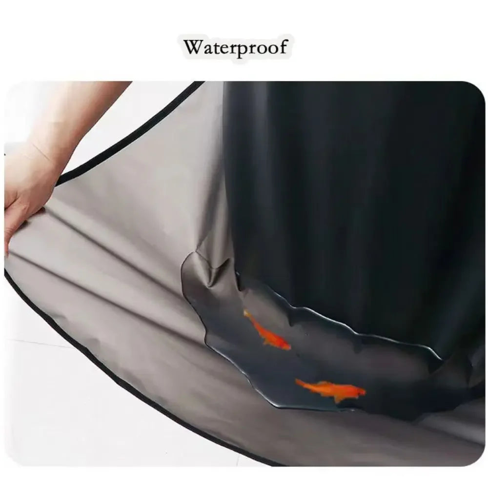 Waterproof Kitchen Apron Household PVC Oil Resistant Work Apron Transparent Black Dirt-Proof Cleaning Aprons Oasis Select