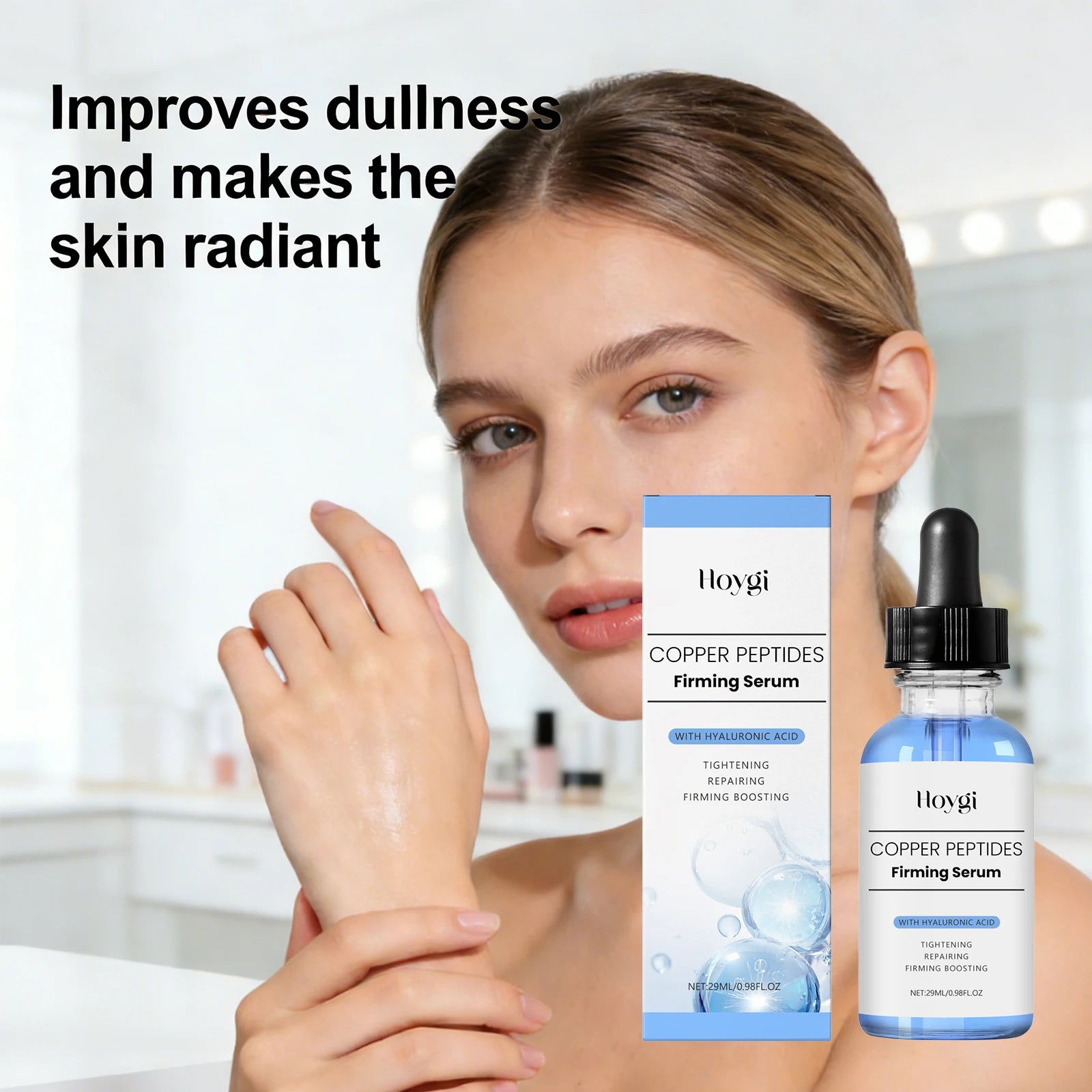 Hoygi Copper Peptides Face Serum – Firming & Anti-Aging 29ml Copper Peptide Serum Oasis Select