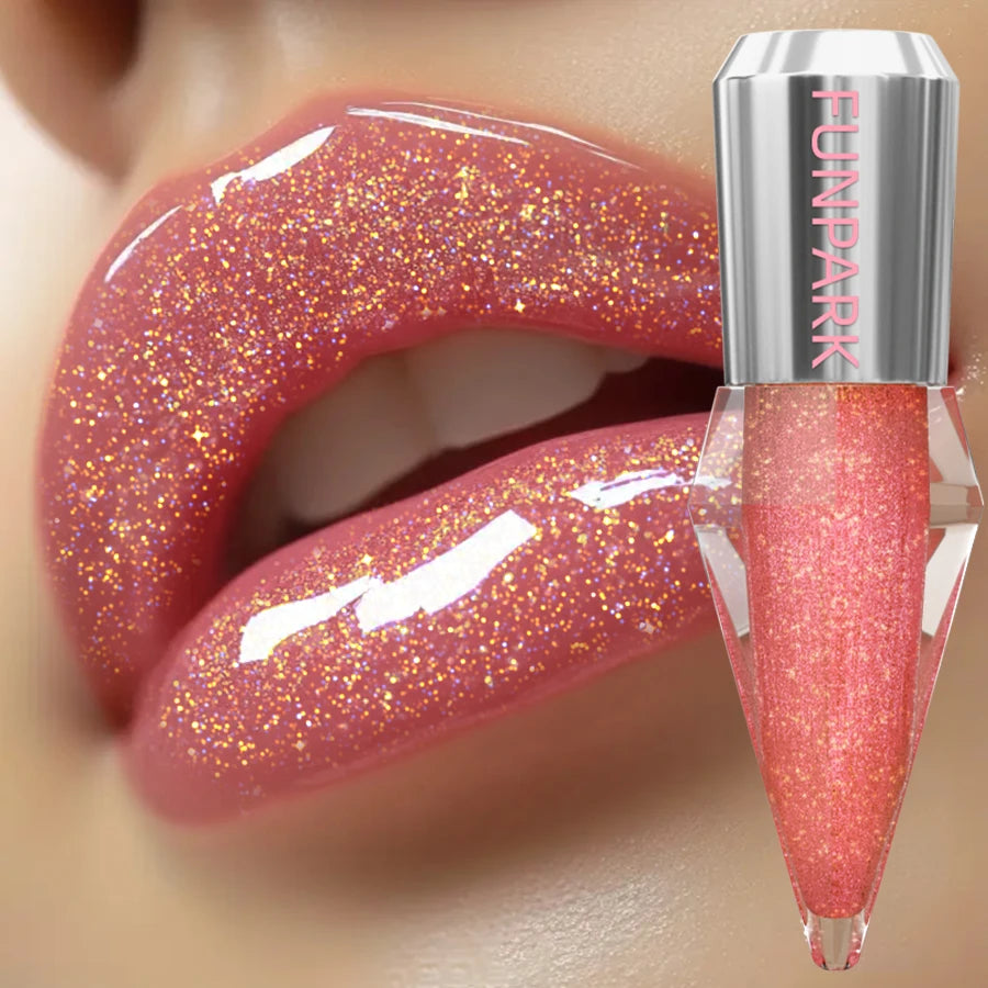 FUNPARK 8-Color Glitter Shimmer Lip Gloss | Diamond Lipstick