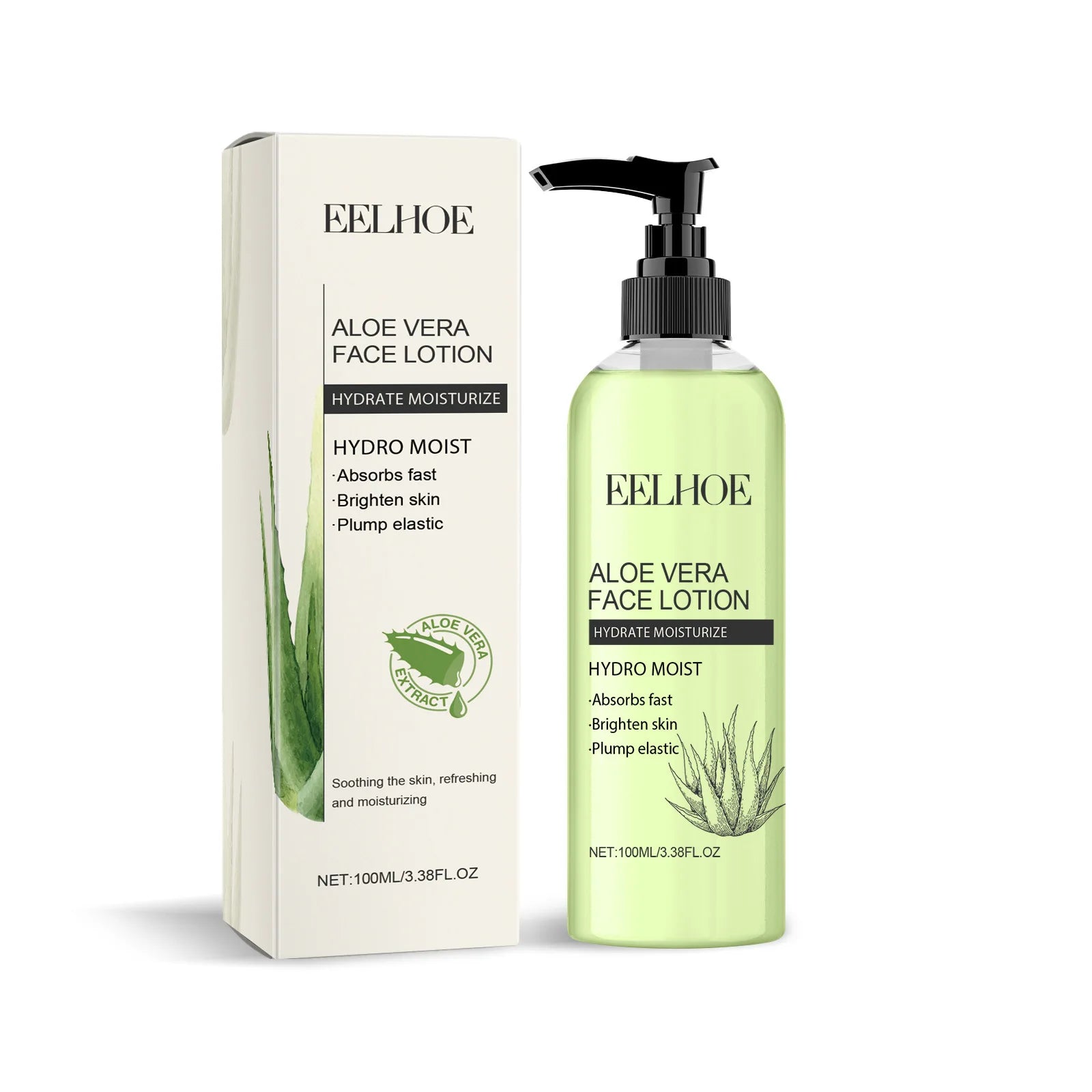 EELHOE Aloe Skin Care Kit – Hyaluronic Acid Face Moisturizer Skin Care Kit Oasis Select face lotion