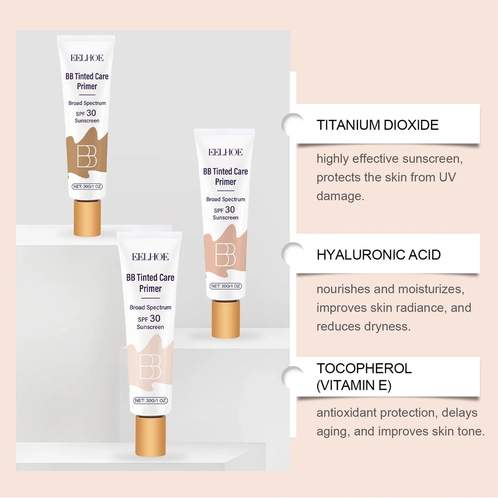 Protective BB Cream - Coverage for Facial Blemishes, Moisturizing, Daily Protection Tinted Moisturizer Light Oasis Select