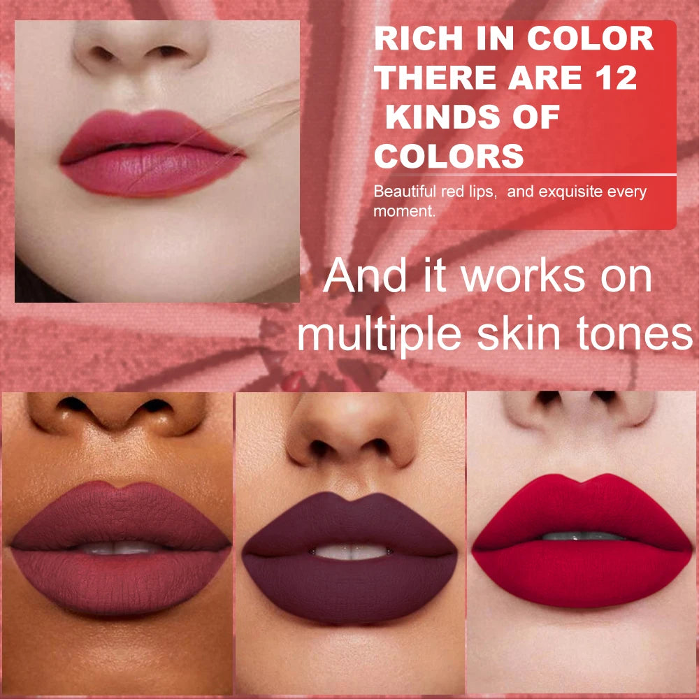 6pcs Lip Liner Pen Set Long-Lasting, Waterproof Sweatproof, Easy Coloring Non-fading Color Rendering Lip Gloss Set Beauty Makeup Oasis Select