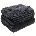 15lbs Weighted Blanket Queen Size for Adults, Dual Sided Heavy Bedspread All Season Cooling Warm, Dark Grey Purple Throw Blanket Oasis Select DARK GRAY
