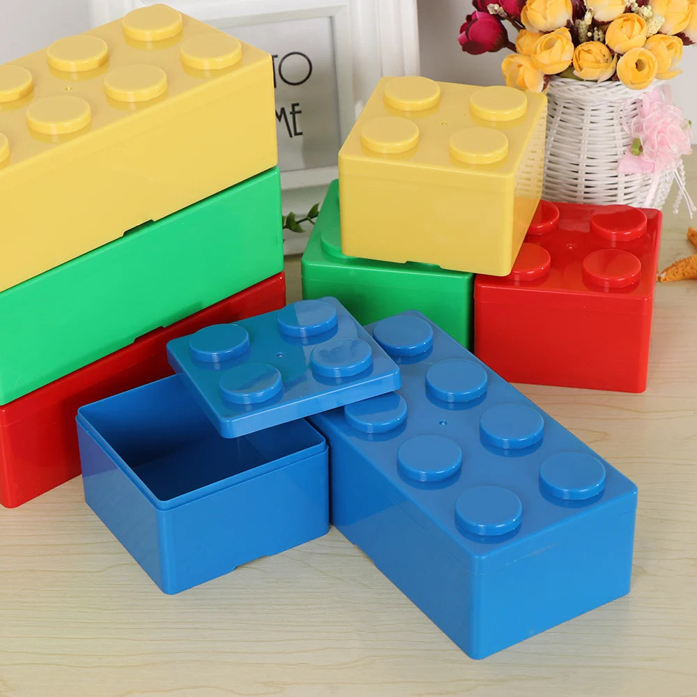 storage box Creative Storage Box Building Block Shapes Plastic Saving Space Box Superimposed Desktop Handy Office Supplies Oasis Select