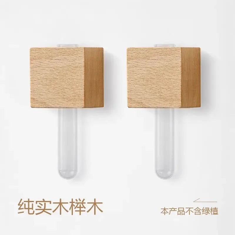 Refrigerator Stickers Test Tube Vase Home Decor Hydroponic Vase Living Room Wall Decoration Magnetic Vase Oasis Select 2pcs