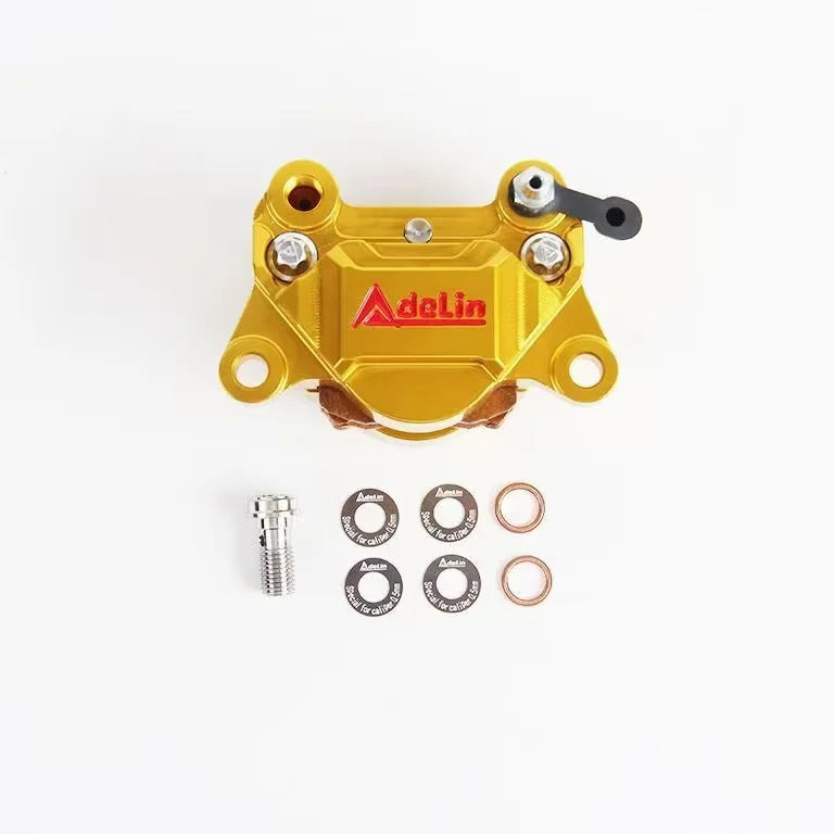ADELIN AIDeli Track Edition Forged Crab ADL-28 Pair Two Caliper Brake Oasis Select Gold