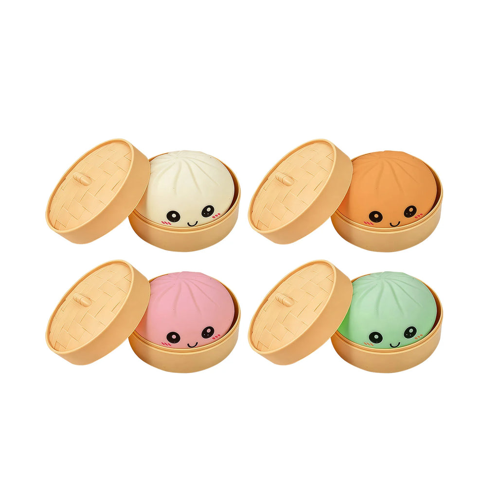 Dumpling Squishy Stress Ball – Colorful Decompression Toy Squishy Stress Toy Oasis Select