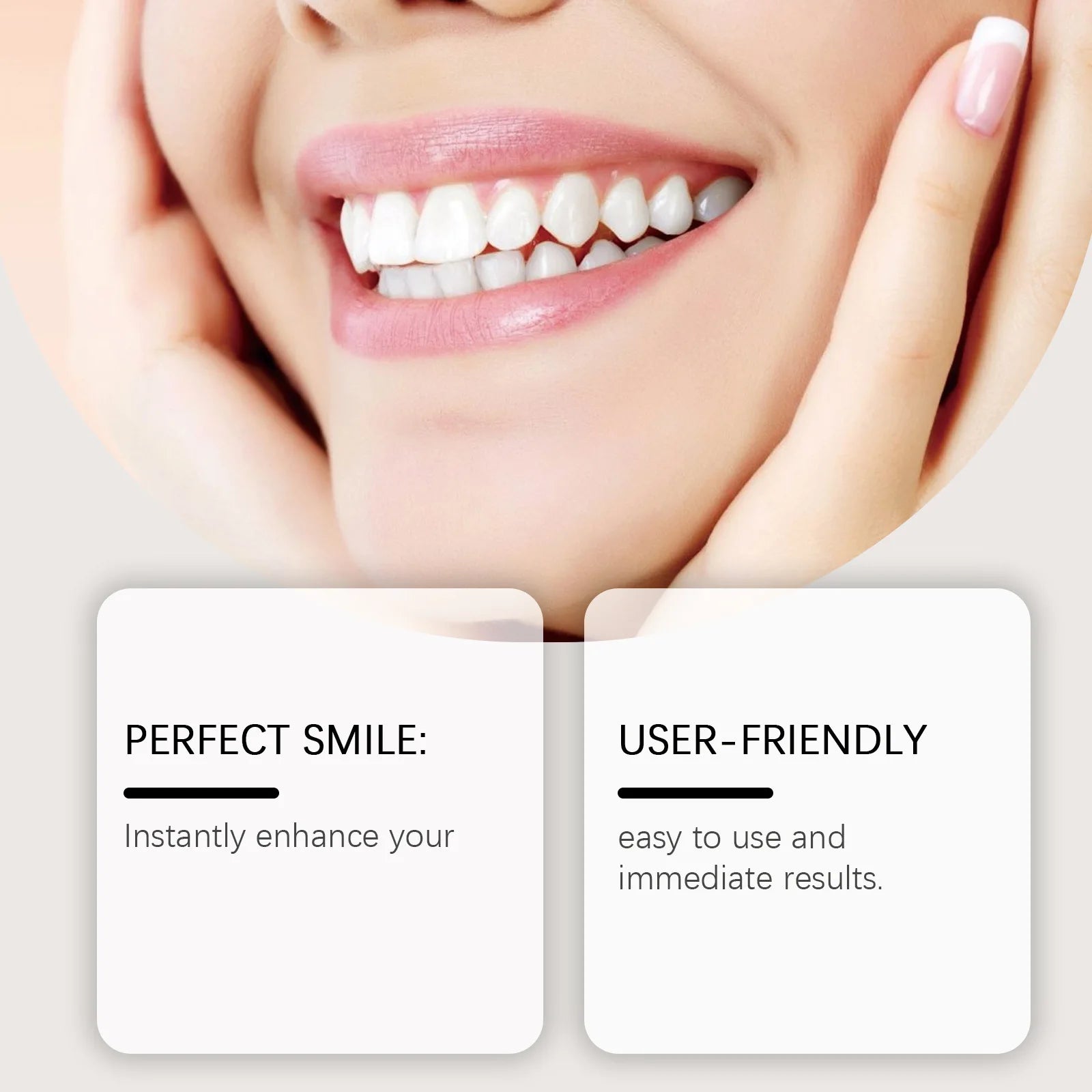 Oralhoe Adjustable Fake Teeth Veneer Kit – Upper & Lower Dentures Cosmetic Denture Kit Oasis Select