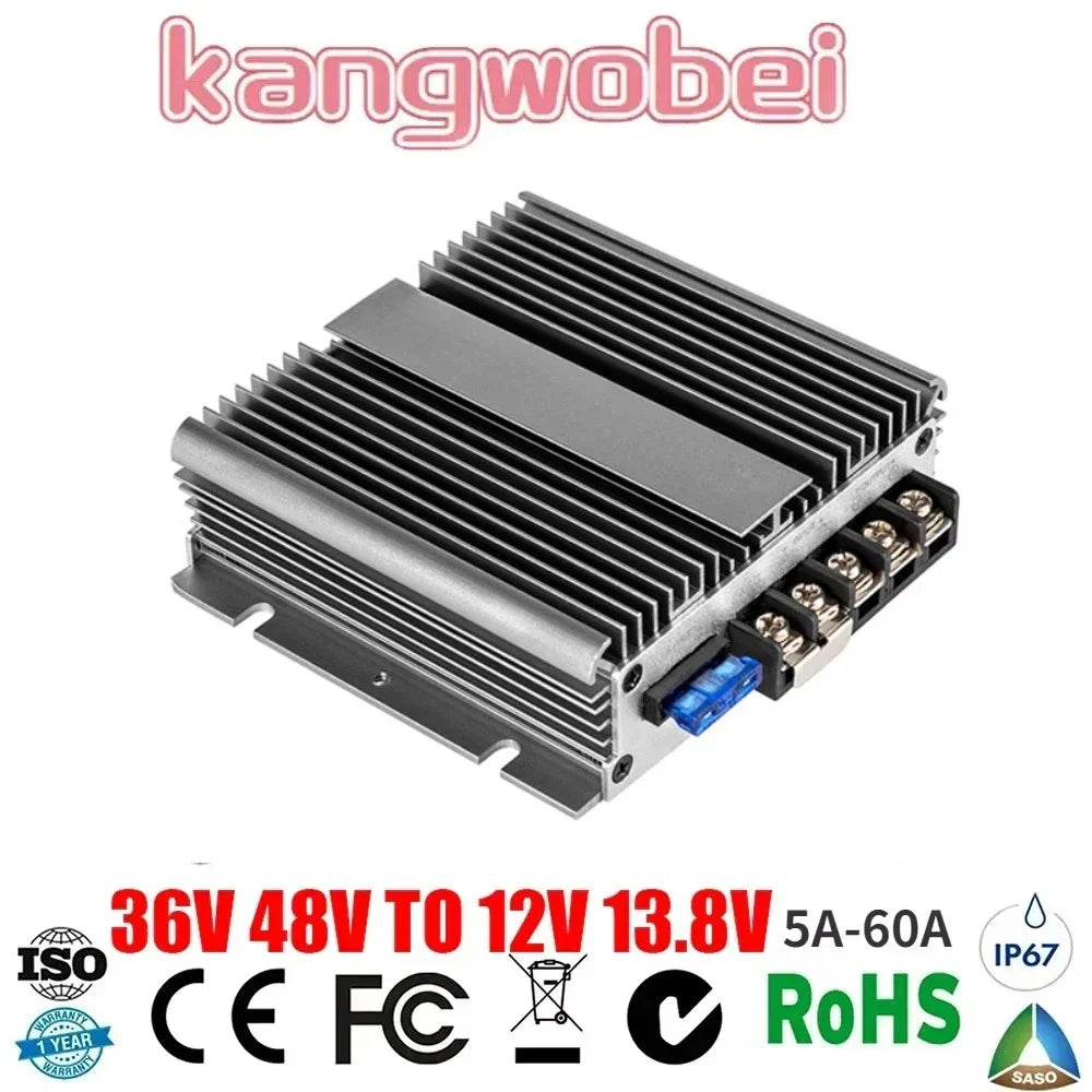 36V 48V TO 12V 13.8V 5A-60A Voltage Reducer Step Down DC DC Buck Converter 48 Volt to 13.8 Volt Buck Power Module Transformer Oasis Select