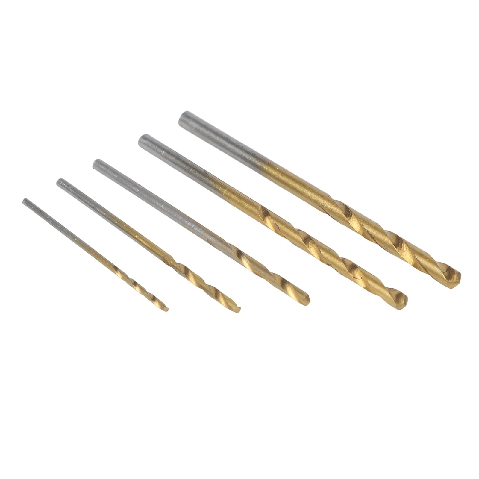 50pc Titanium HSS Twist Drill Bit Set 1–3mm | Metal & Wood HSS Twist Drill Set Oasis Select