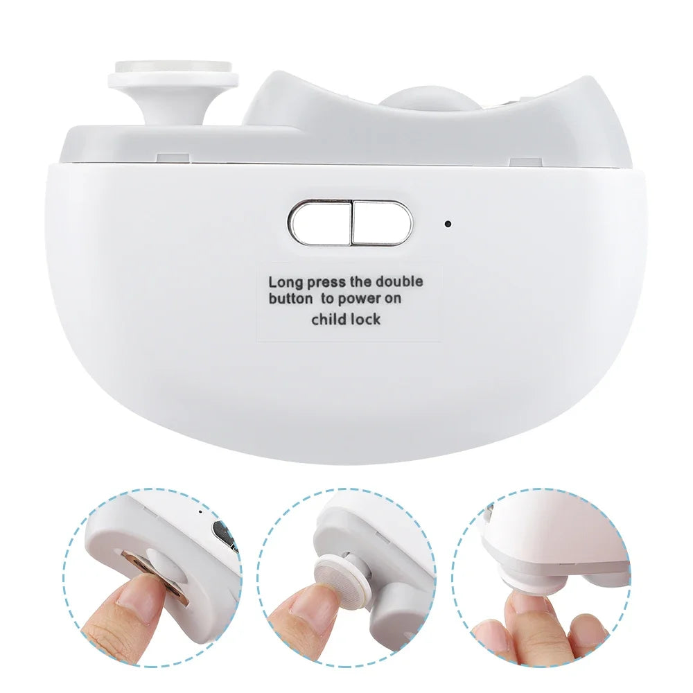 AFDEAL Electric Nail Clipper – Trim, Grind & Polish, Baby & Adult