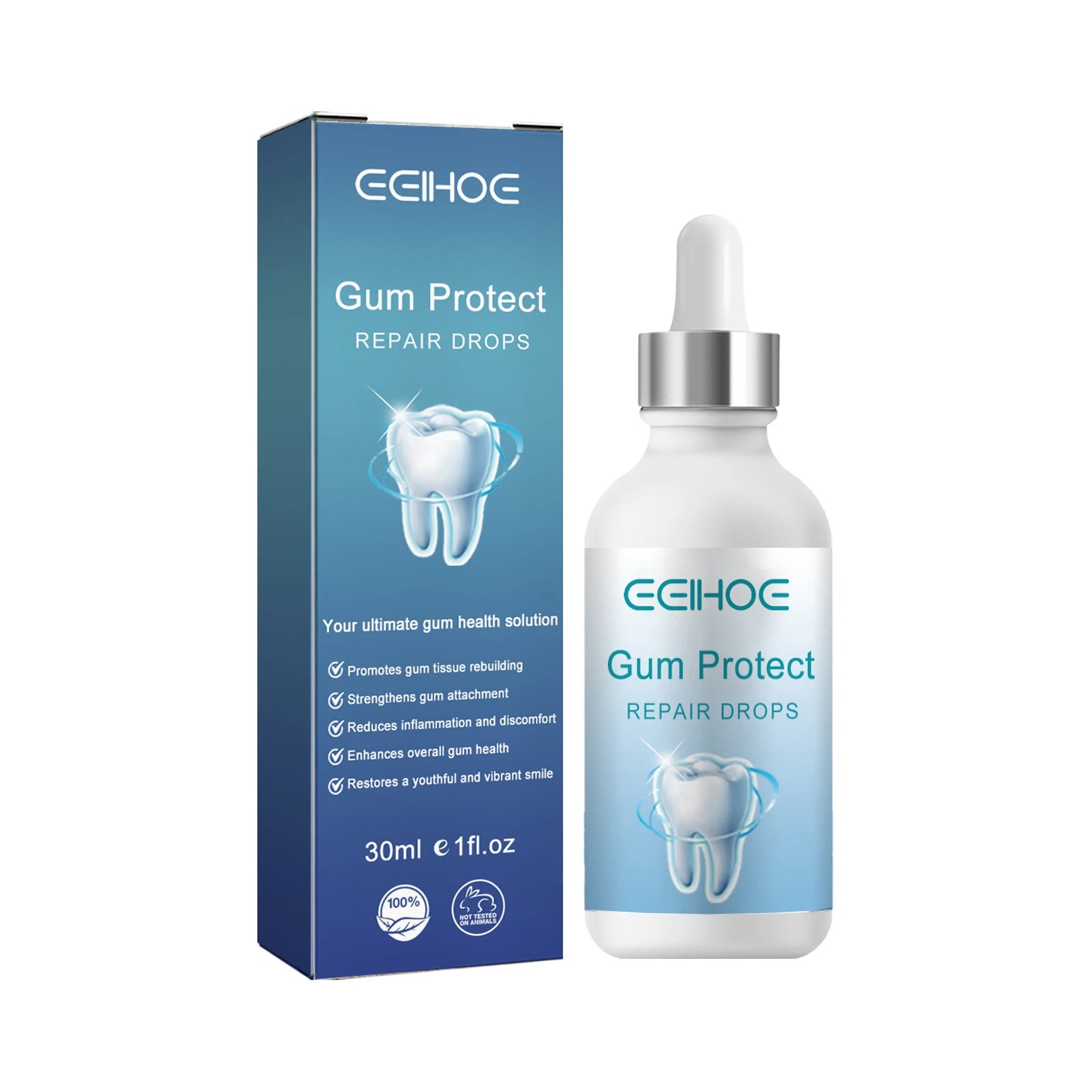 Gum Protect Repair Drops Strengthens Gum Attachment Relieves Oral Discomfort Oral Care For Teeth Brightening Serum Oasis Select 1pcs