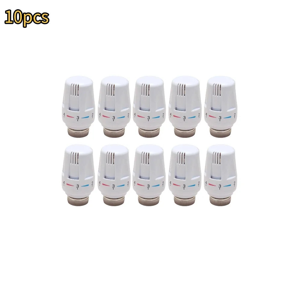 Radiator Thermostatic Control Valve Adjustable Floor Heating Temperature Control Thermostat Valve Thermostatic Radiator Valve Oasis Select 10pcs