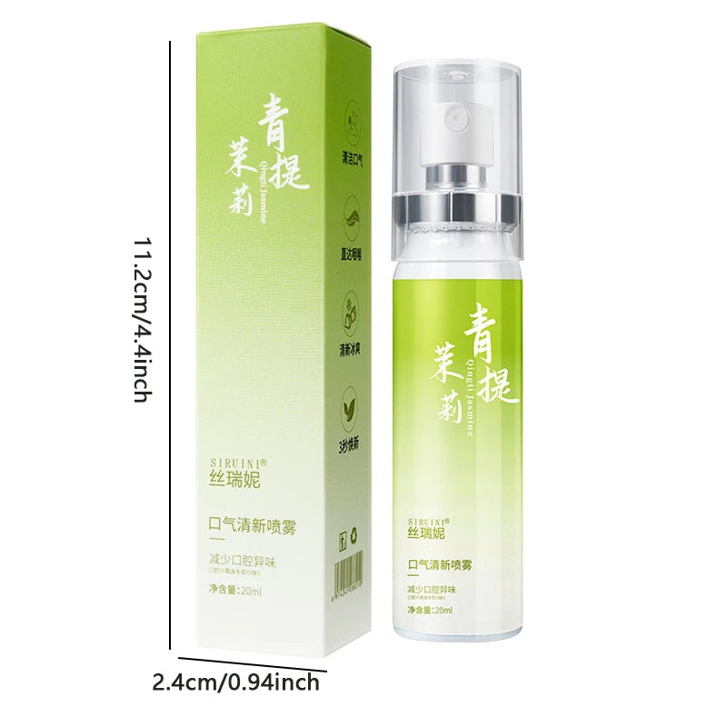 Green Jasmine Fresh Breath Oral Spray – Floral & Fruity 2×20ml