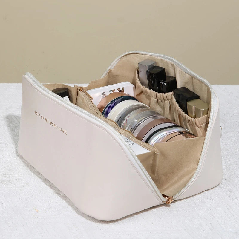 Women's Waterproof Travel Cosmetic Bag | Portable Makeup Pouch
