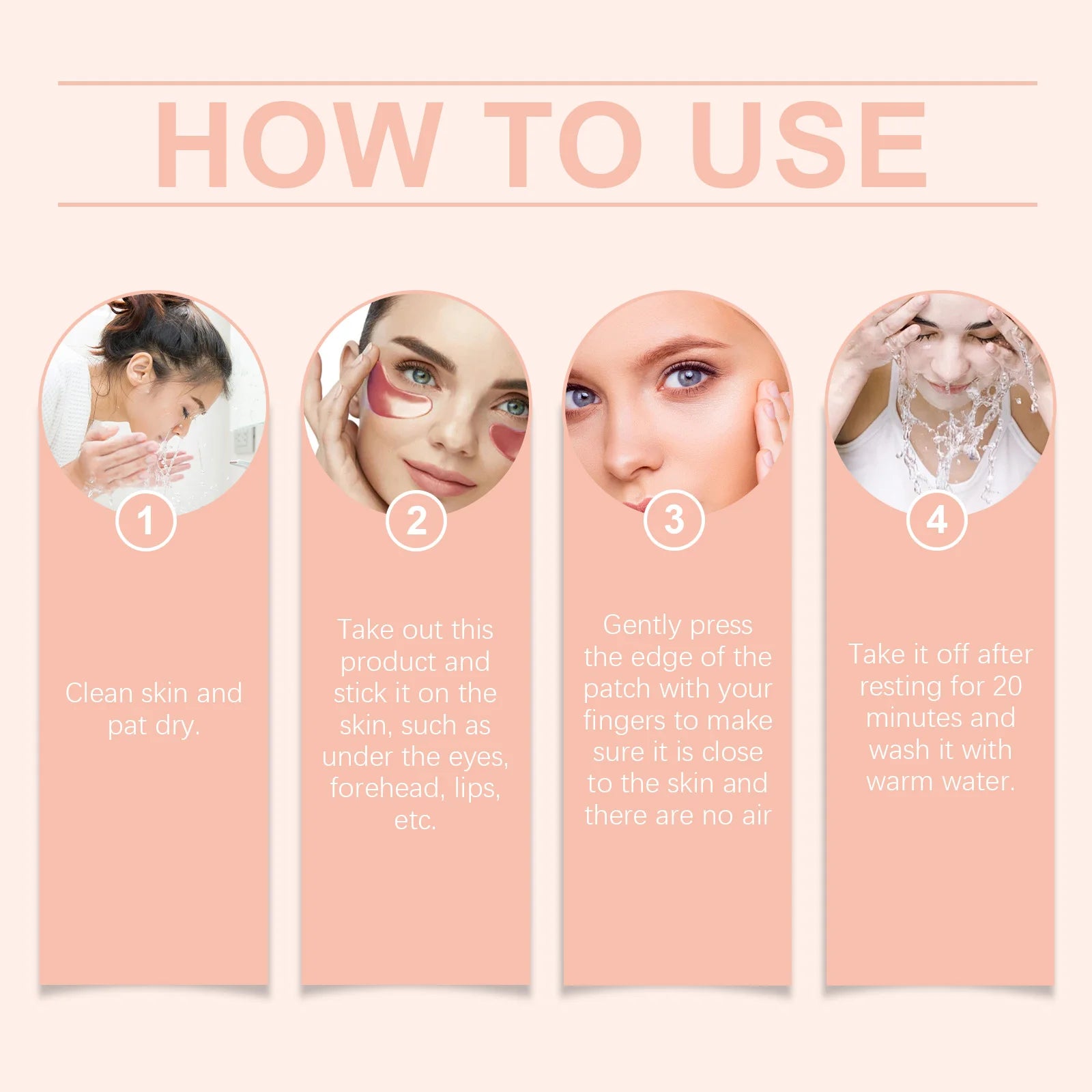 Collagen Eye Mask Deep Brighten Moisturizing Reduce Melanin Dilute Fine Lines Increase Skin Elasticity Hyaluronic Acid Eye Patch Oasis Select