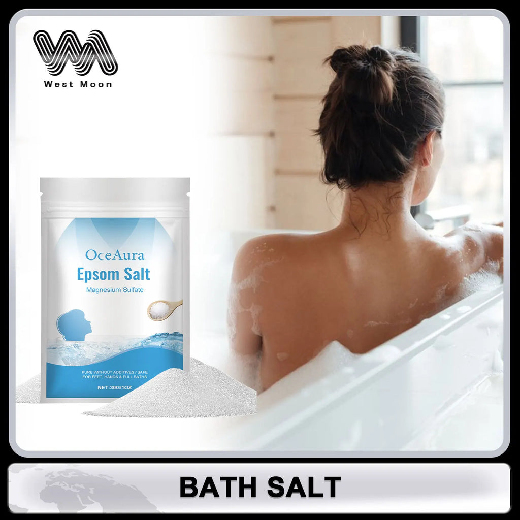 OceAura Natural Sea Salt Bath Scrub – Exfoliate & Moisturize Skin