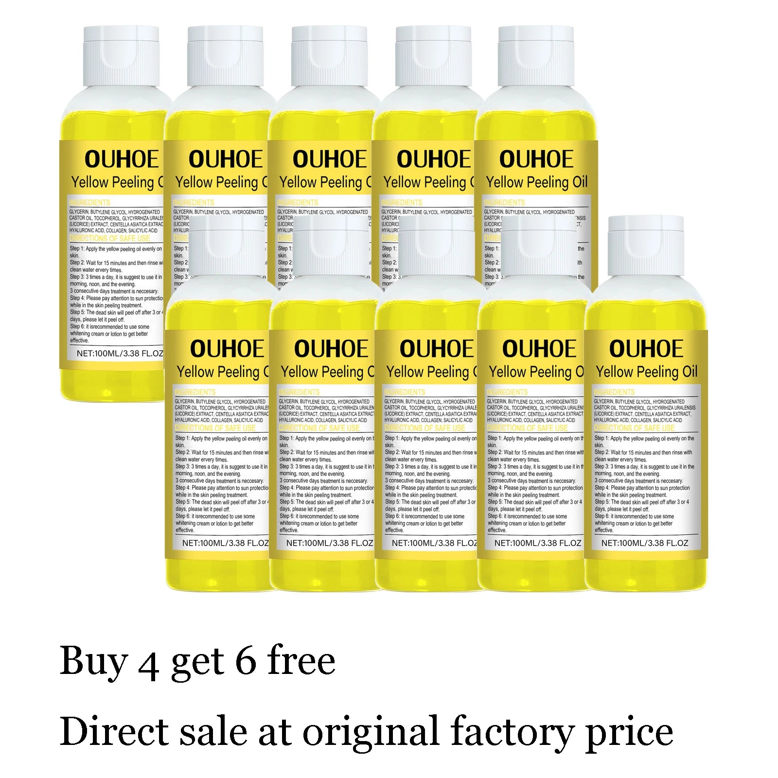 100ML Body Exfoliating Oil Moisturizing Gentle Remove Dead Skin Improve Smoothness Brightening Skin Tone Body Peeling Oil Oasis Select buy 4 free 6 United States