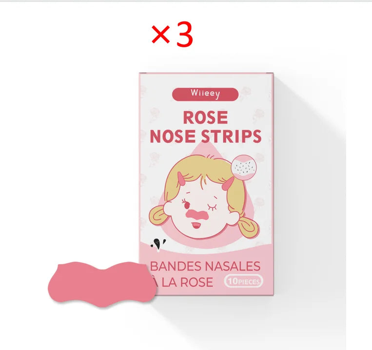 Blackhead Removal Nose Strips – Deep Cleanse & Moisturize 10 Pack Blackhead Nose Strips Oasis Select 3PCS ROSE